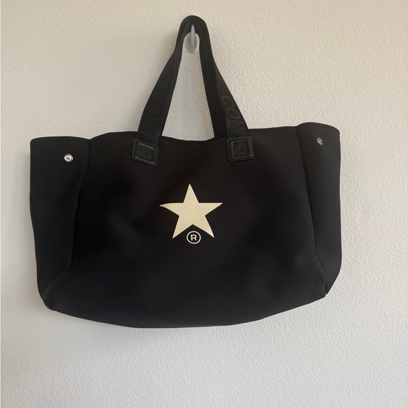 Converse Tokyo Handbags - Converse Tokyo Black Tote Bag with Star Design